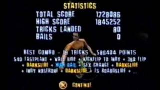 Tony Hawks Pro Skater 1728k Highest Score Warehouse THPS1 [upl. by Votaw93]