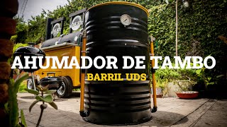 Cómo construir tu propio ahumador casero sin soldar  Ahumador de tambo o barril UDS [upl. by Ayin]