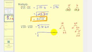 Introduction to Multiplying Radicals [upl. by Anzovin]