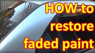 How to fix SUN DAMAGED  FADED paint peeling clear coat [upl. by Osy]