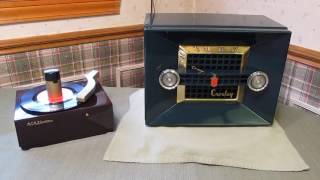 Crosley Radio  Model 11109U 1951  1950 RCA 45J Record Player [upl. by Leinehtan]