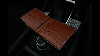 MAKING LUXURY LEATHER WALLET [upl. by Norihs]