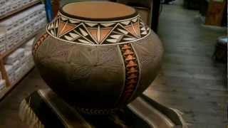 360 degree view of ACOMA Pueblo Indian Pottery By Katherine Victorino [upl. by Achilles861]