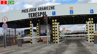 DK2 Biała Podlaska obwodnica  granica PLBY Terespol  Брэст ●2022● [upl. by Kwan]