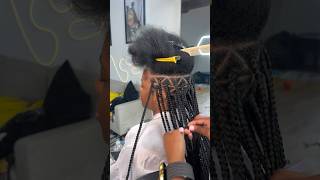 Triangle Knotless Braids in 30 Secs💫⏰ shorts knotlessbraids hairstyles beautyqueen fypシ゚viral [upl. by Ybab]