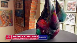 Bisong Art Gallery Feature during the Rockets Game 214 [upl. by Yahska300]