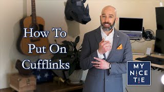 How To Put On Cufflinks [upl. by Enirahtac]