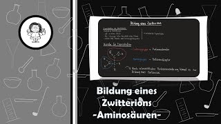 Bildung eines Zwitterions  Eigenschaften von Aminosäuren [upl. by Ahseret]