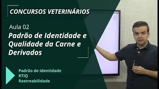 Padrão de Identidade e Qualidade da Carne e Derivados Concurso Veterinário  Aula 0212 [upl. by Anaeed855]