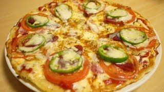 ピザの作り方。フライパンひとつで生地から作れます！How to make a Pizza [upl. by Garlinda272]