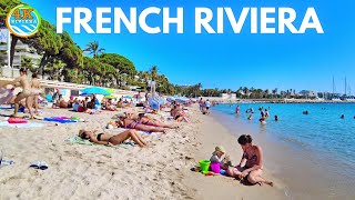 Beach Walk Saint Tropez  Cannes 4K 💛 Full Walking Tour September French Riviera 2023🧡 [upl. by Watkins]