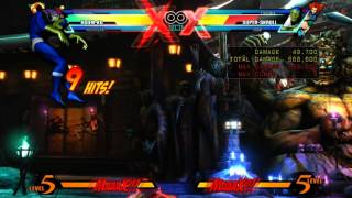 UMVC3  Hsienko Level 3 X Factor Gong Loop [upl. by Adnoved]