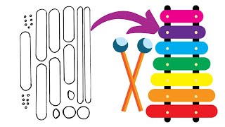 Paper Xylophone Craft For Kids [upl. by Latoyia]