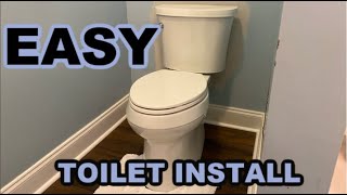 EASY KOHLER skirted toilet install [upl. by Elaine]