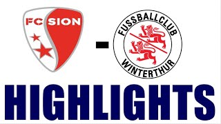 FC Sion 20 FC Winterthur Highlights  Swiss Super League 202425 [upl. by Anatnom]