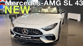 NEW MercedesAMG SL 43 Cabrio 2024  FIRST LOOK Walkaround exterior amp interior [upl. by Ahsaetal435]