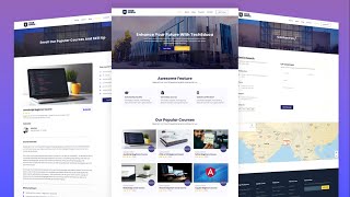 Build Responsive Multipage EducationSchool Websites With HTML CSS JavaScript  Full Responsive Site [upl. by Tadich]