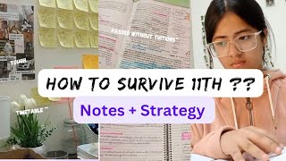 How to survive class 11th🤧☠️notesstrategyISC [upl. by Arracat494]