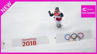 Jeux Olympiques  la skieuse ariégeoise Perrine Laffont remporte les qualifications en ski de bosses [upl. by Hsiri516]