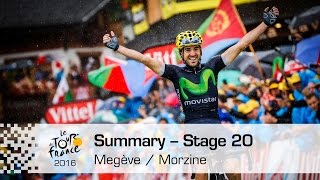 Summary  Stage 20 Megève  Morzine  Tour de France 2016 [upl. by Deena784]