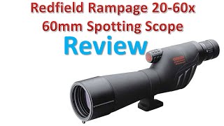 Redfield Rampage 2060x60mm Spotting Scope Review  Best Spotting Scopes [upl. by Stew]