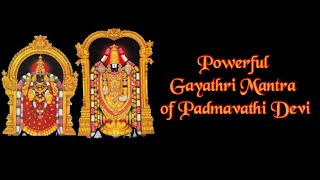 Sri Padmavati Devi Gayathri Mantra  Powerful Mantra of Goddess Padmavati Devi [upl. by Fonseca]