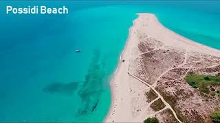 Kassandra Halkidiki Greece  7 Most Beautiful Beaches HD [upl. by Aivin]