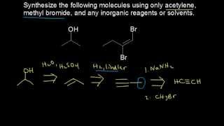 Synthesis using alkynes  Alkenes and Alkynes  Organic chemistry  Khan Academy [upl. by Nananne]