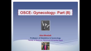 OSCE Gynecology Part 8 [upl. by Inoue]