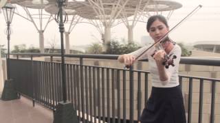 Break Free  Ariana Grande ft Zedd Violin Cover Aloysia Edith [upl. by Adnawed626]