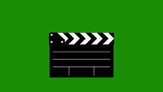 Clapperboard Transition Green ScreenFREE TO USE [upl. by Sollars]