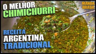 Como fazer Chimichurri  Molho para churrasco tradicional argentino  Molho Chimichurri [upl. by Ahcirt860]