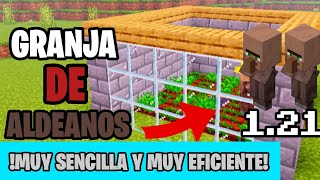 granja de aldeanos para la 121 muy facil de hacer ✅ 😎 para Java y Bedrock en 3 minutos 👍 [upl. by Ydissac393]