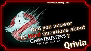 Ghostbusters Frozen Empire  10 Hard Questions [upl. by Airdnua]