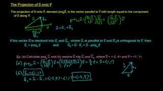 924  Projection of u Onto v [upl. by Noeled]