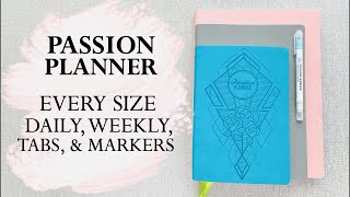 PASSION PLANNERS  ALL SIZES  DAILY  WEEKLY  TABS amp MARKERS [upl. by Elorak]