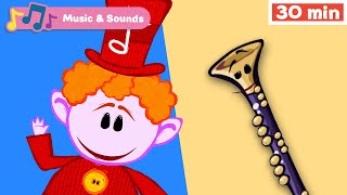 The Notekins  Learn Musical Instruments Early Learning Videos w Music for Babies First University [upl. by Herculie331]