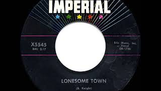 1958 HITS ARCHIVE Lonesome Town  Ricky Nelson [upl. by Ihcego]