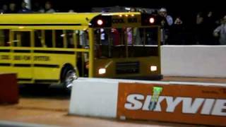 Cool Bus Wheelstander  2010 Skyview Drags [upl. by Leahsim229]