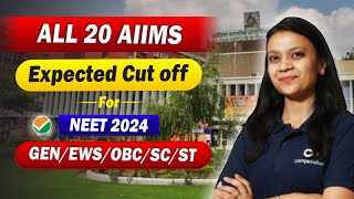 All AIIMS cut off 2024 category wise  AIIMS Delhi cutoff  AIIMS cutoff  Neet cutoff 2024 aiims [upl. by Bernette]