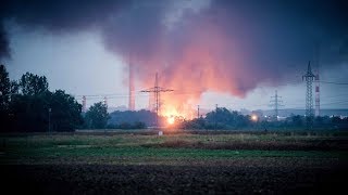 Explosion fire erupt at Vohburg refinery in Germany [upl. by Hildie298]