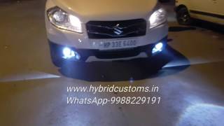 S cross Fog lights Micro Hybrid Bixenon Projectors [upl. by Traver]