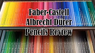 Faber Castells Albrecht Durer Watercolour Pencils 120 in a Fancy Wooden Case Swatching amp Artwork [upl. by Rodney802]