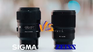 Sigma 35mm 14 Art VS Sony Zeiss 35mm 14 [upl. by Smoht]