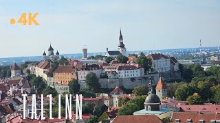 Tallin Estonia 🇪🇪 walking tour 4K HDR [upl. by Ahsienauq]