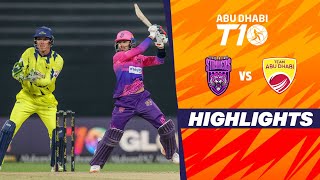 New York Strikers vs Team Abu Dhabi  Abu Dhabi T10  Match 22  Highlights  JioCinema amp Sports18 [upl. by Aiyn211]