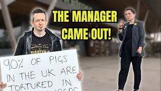 Vegan confronts Waitrose manager [upl. by Gnihc]