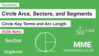 Geometry  Circle Arcs Sectors and Segments Video 1 [upl. by Platas]