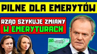 ⚡️PILNE DLA EMERYTÓW Rząd szykuje zmiany w emeryturach Seniorzy domagali się tego od lat [upl. by Aikan]