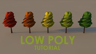 Low Poly Tree Tutorial CINEMA 4D [upl. by Natanoy]